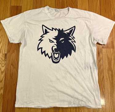 Gildan 00s Vintage Minnesota Timberwolves White G… - image 1