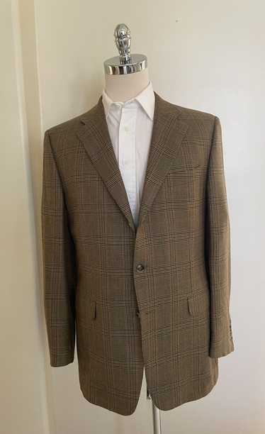 Alfred Dunhill Check Print Cashmere Jacket