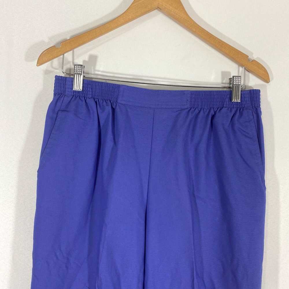 Vintage Alfred Dunner Womens Blue Slash Pockets S… - image 3