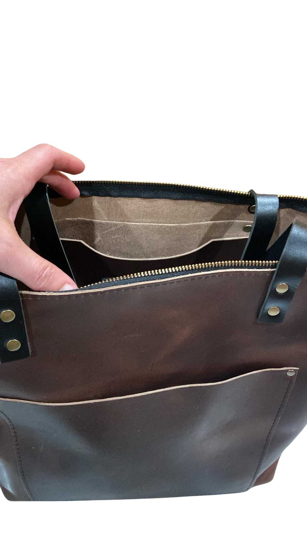 Portland Leather Leather Tote Bag - image 3