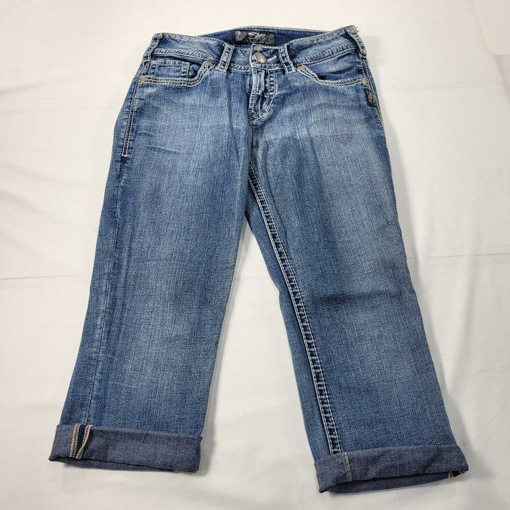 Silver Silver Suki Surplus Capri Denim Jeans Wome… - image 2