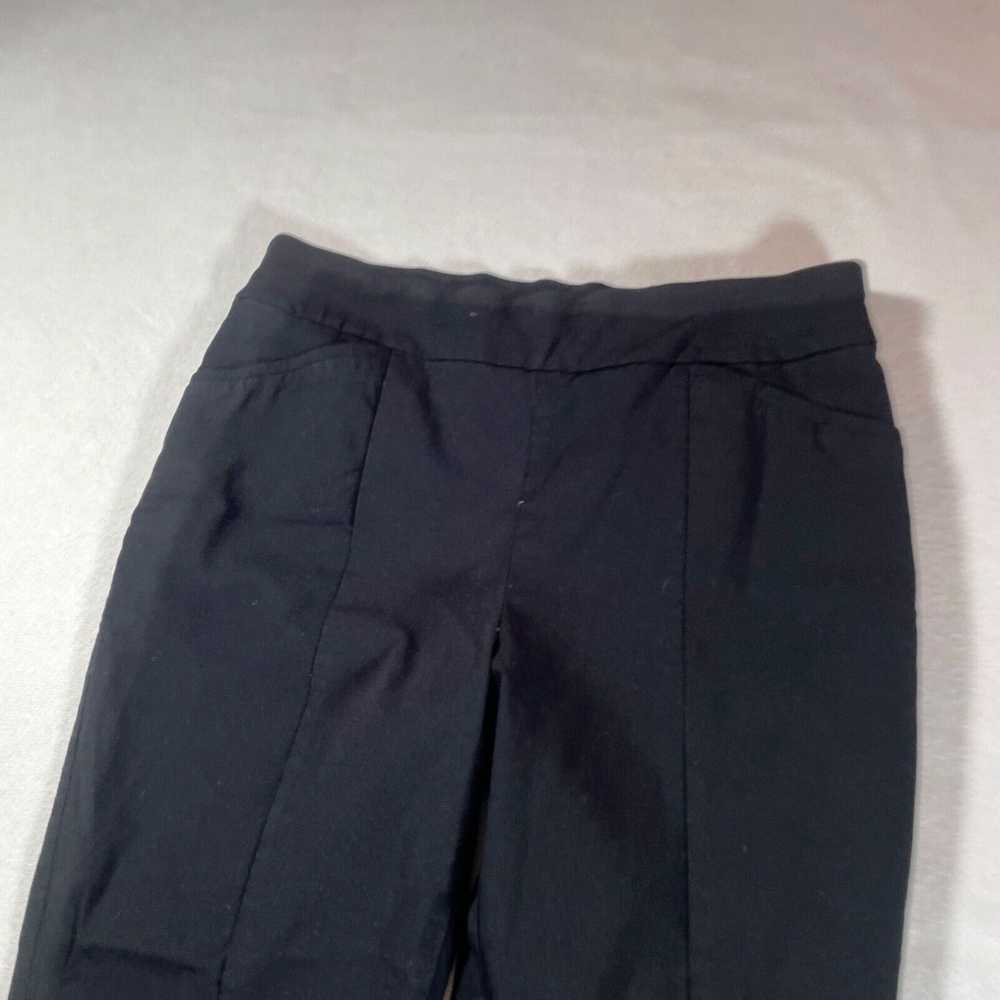 Vintage Chicos Pants Womens 2 Short Black Pull On… - image 2