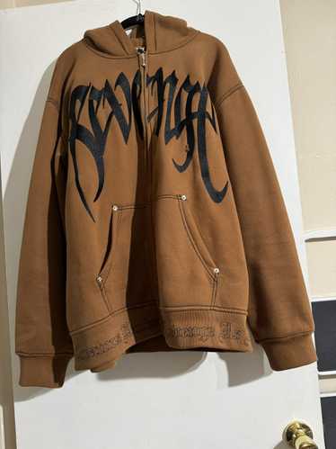 Revenge Revenge Brown zip hoodie