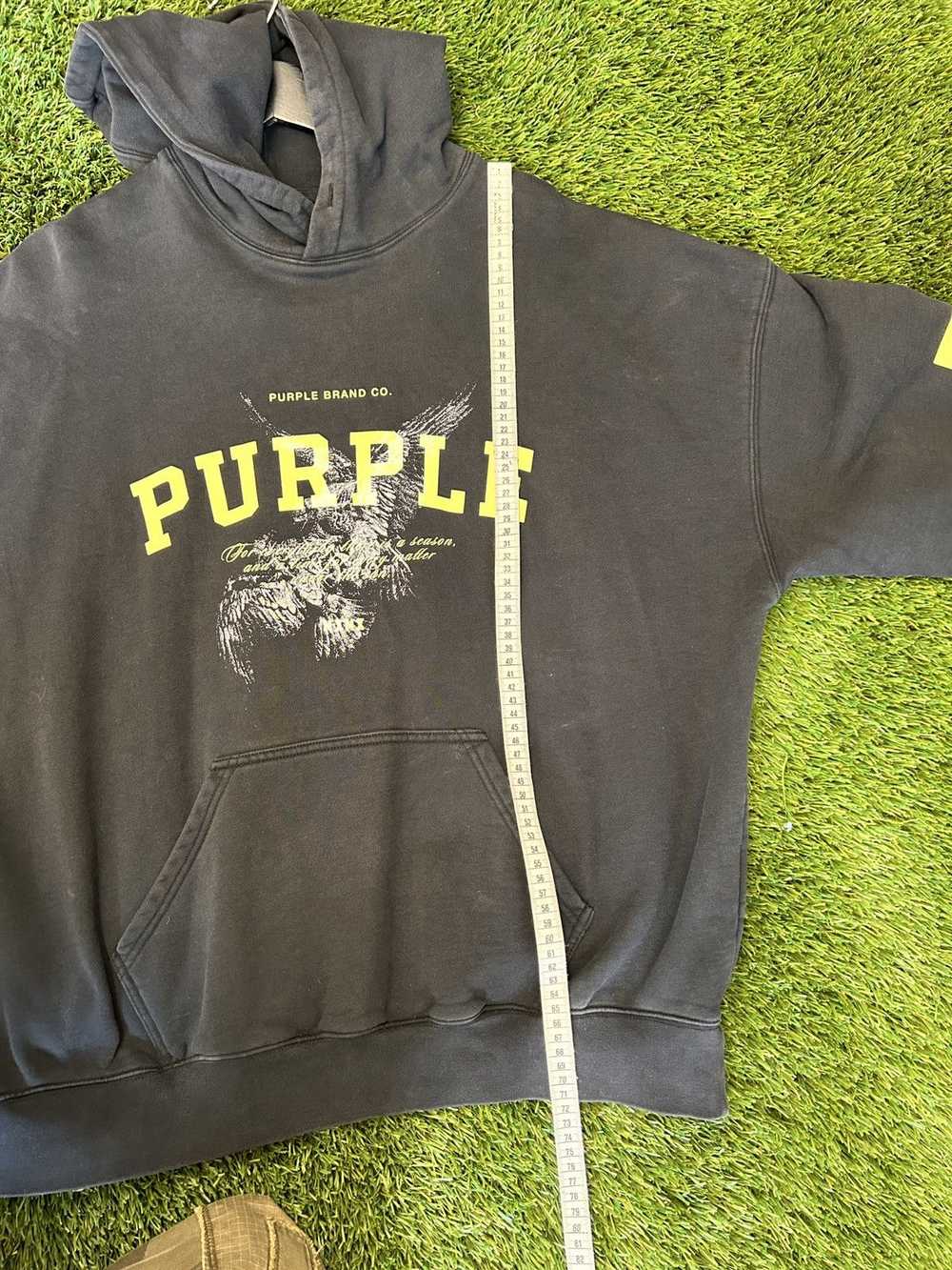 Purple × Purple Brand Purple brand logos hoodie - image 7