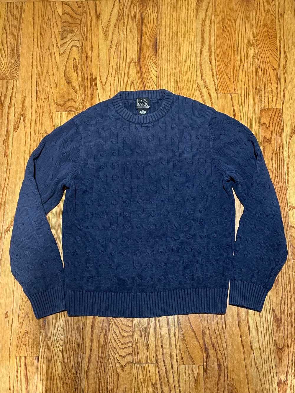 Jos. A. Bank Jos A. Bank Cable Knit Sweater Crewn… - image 1