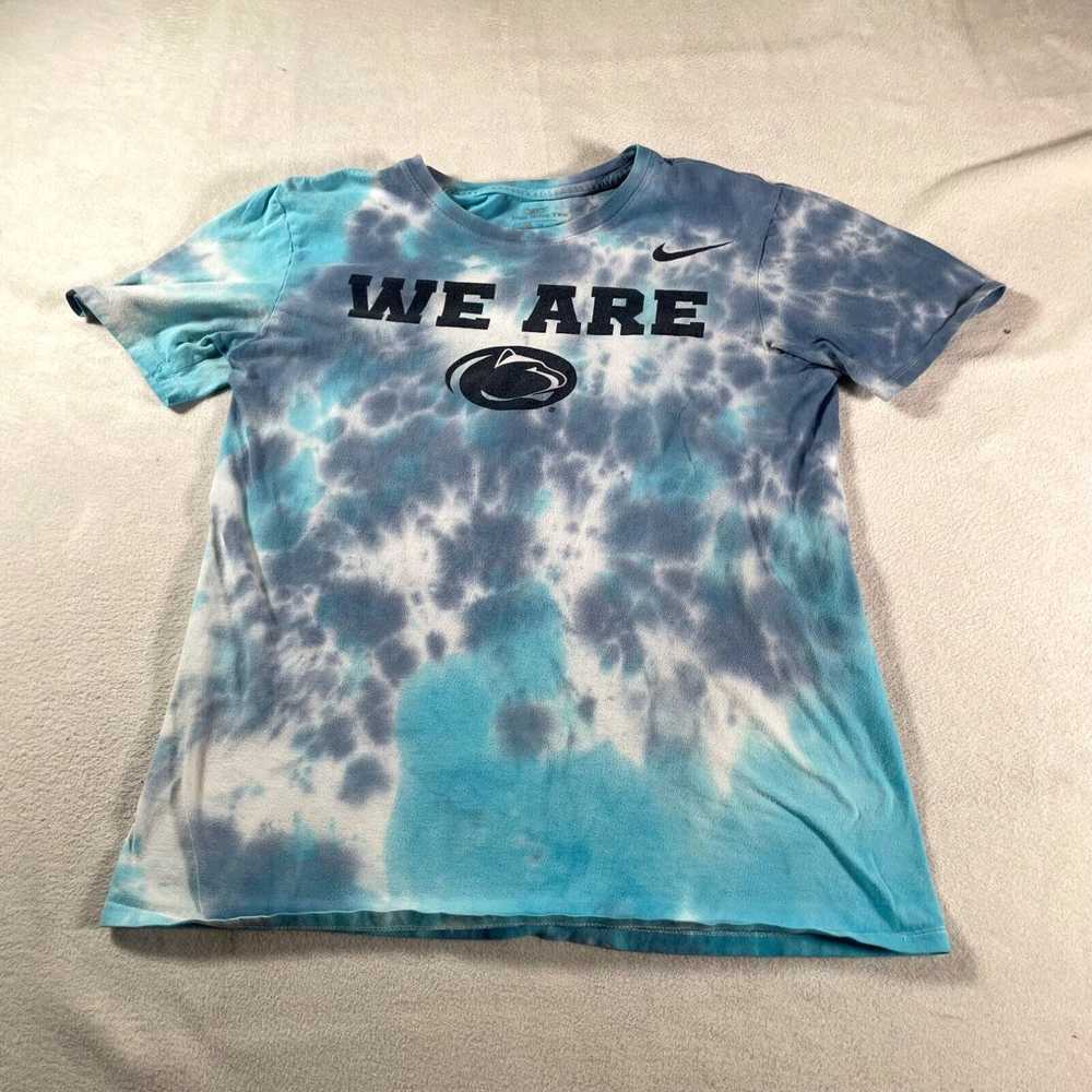 Nike Penn State Shirt Women Small Blue Tye Dye Ni… - image 1