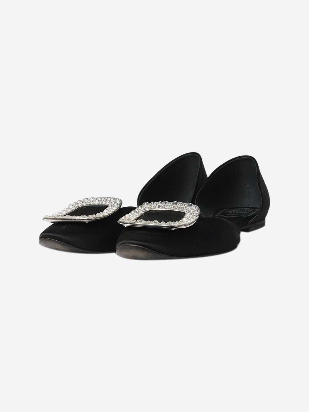 Roger Vivier Black Chips Strass Ballerina flats -… - image 2