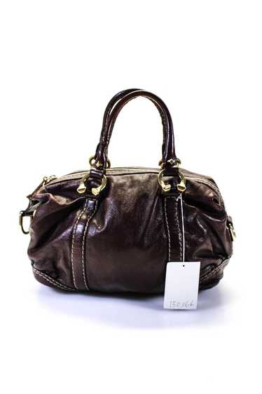 Gucci Womens Leather Horsebit Shoulder Handbag Bro