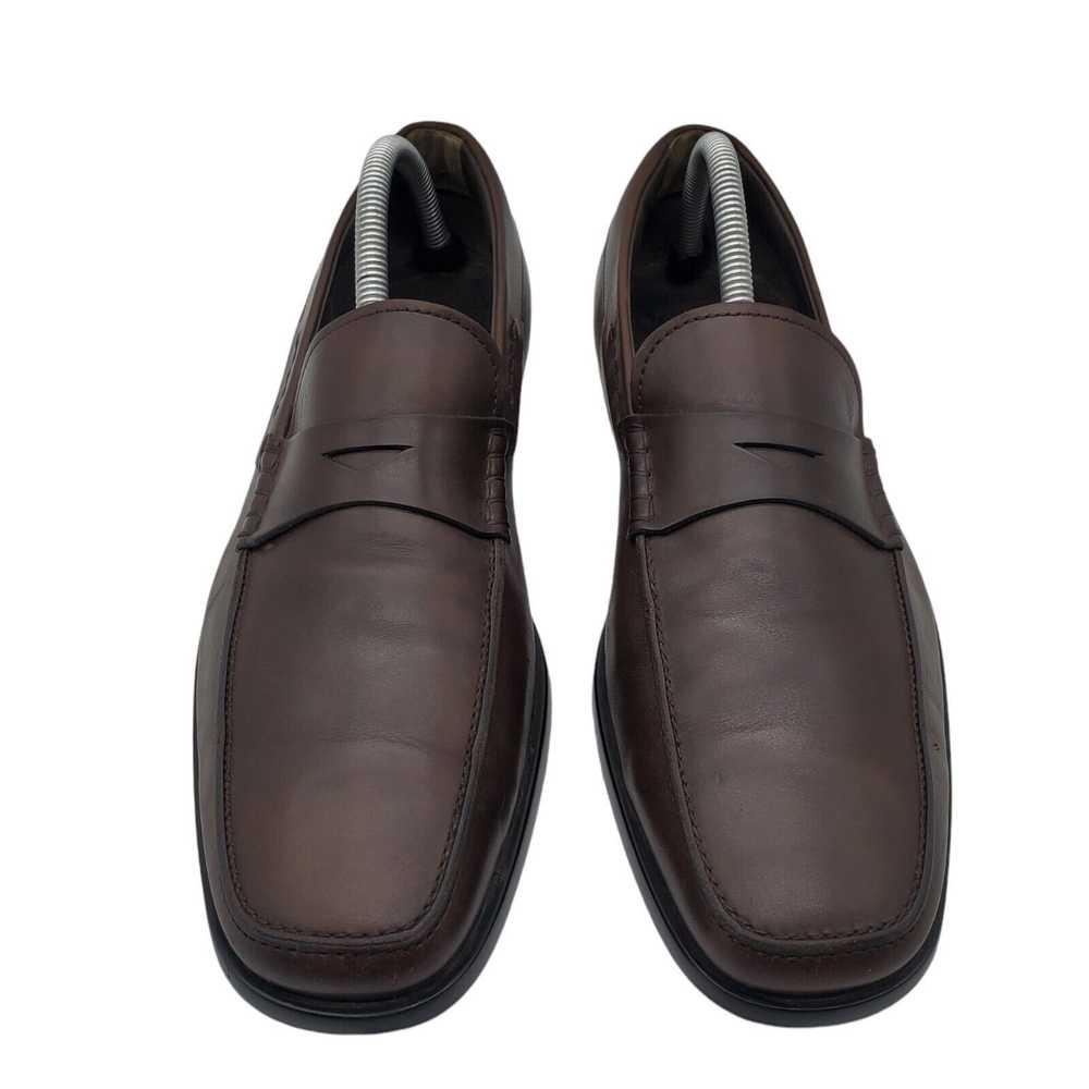 Tod's TOD’S Mens Brown Leather Casual Loafers Sli… - image 2