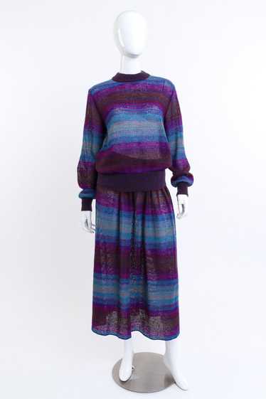 MISSONI Striped Knit Sweater & Skirt Set