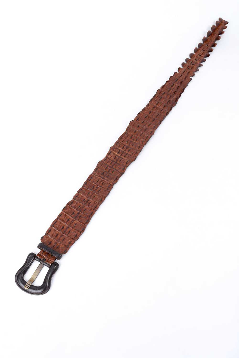 FENDI Wide Crocodile Belt - image 4