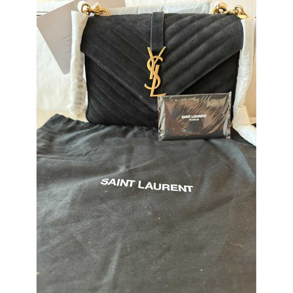 Saint Laurent Collége monogramme cloth handbag - image 2