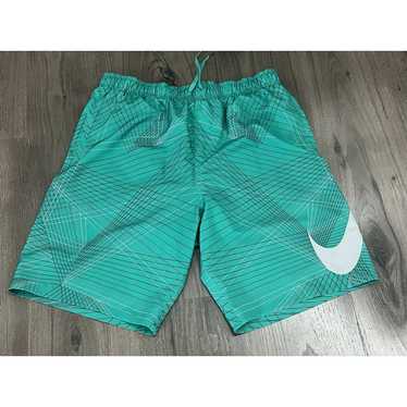 Nike Nike Swimtrunks Mens Medium Green Swoosh Swi… - image 1