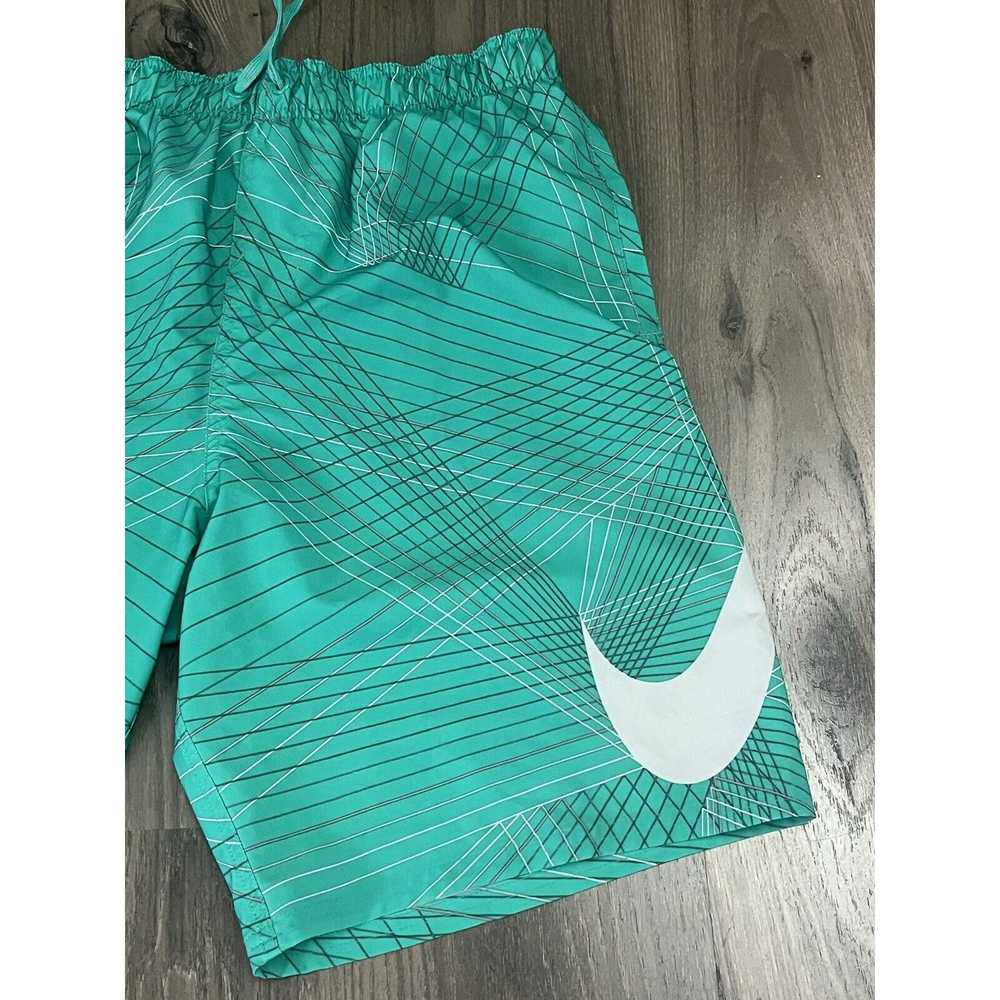 Nike Nike Swimtrunks Mens Medium Green Swoosh Swi… - image 2