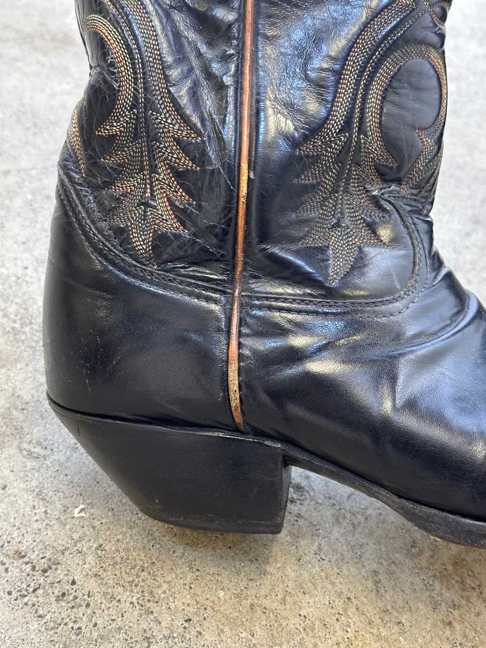 1970s Tony Lama Leather Cowboy Boots - image 3