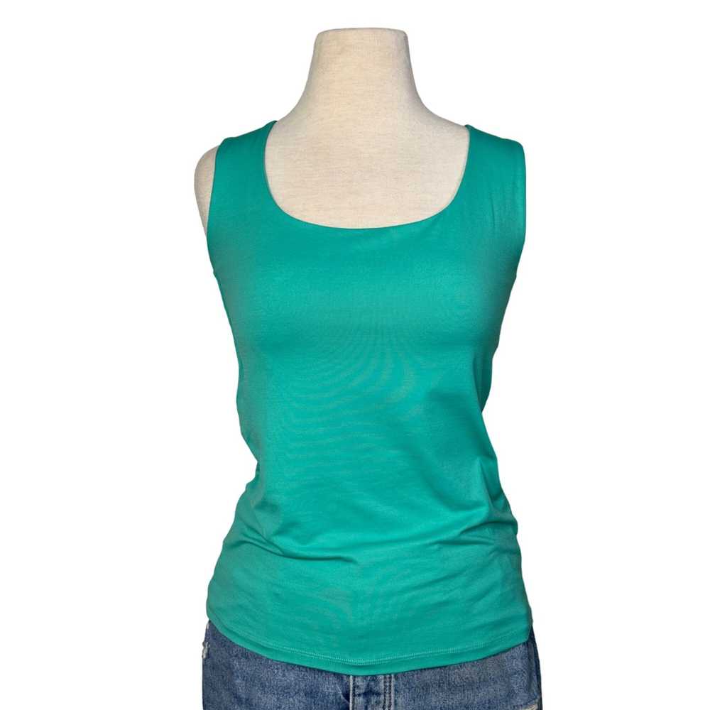 Zara Zara WB Teal & Purple Wide Strap Sleeveless … - image 2