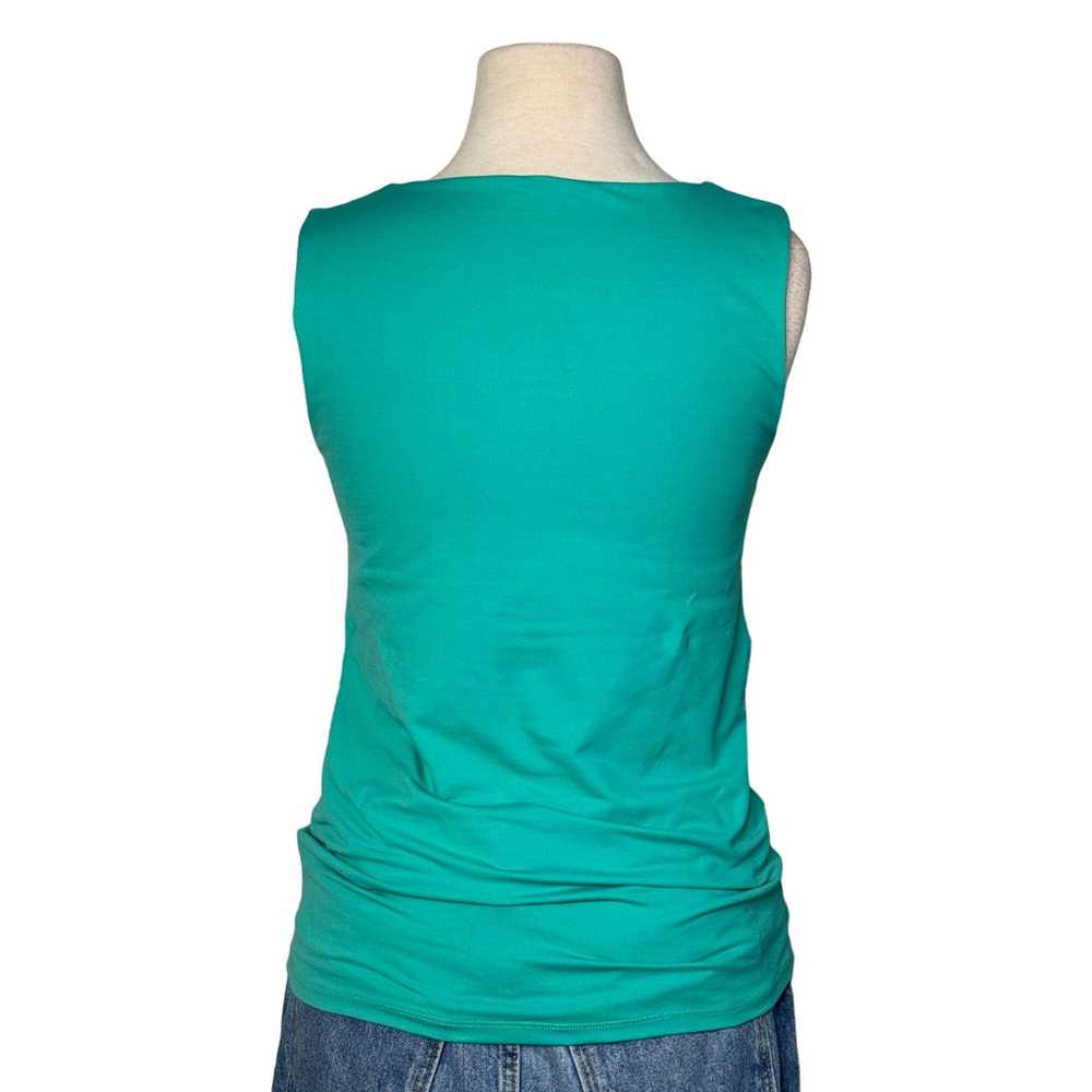 Zara Zara WB Teal & Purple Wide Strap Sleeveless … - image 4