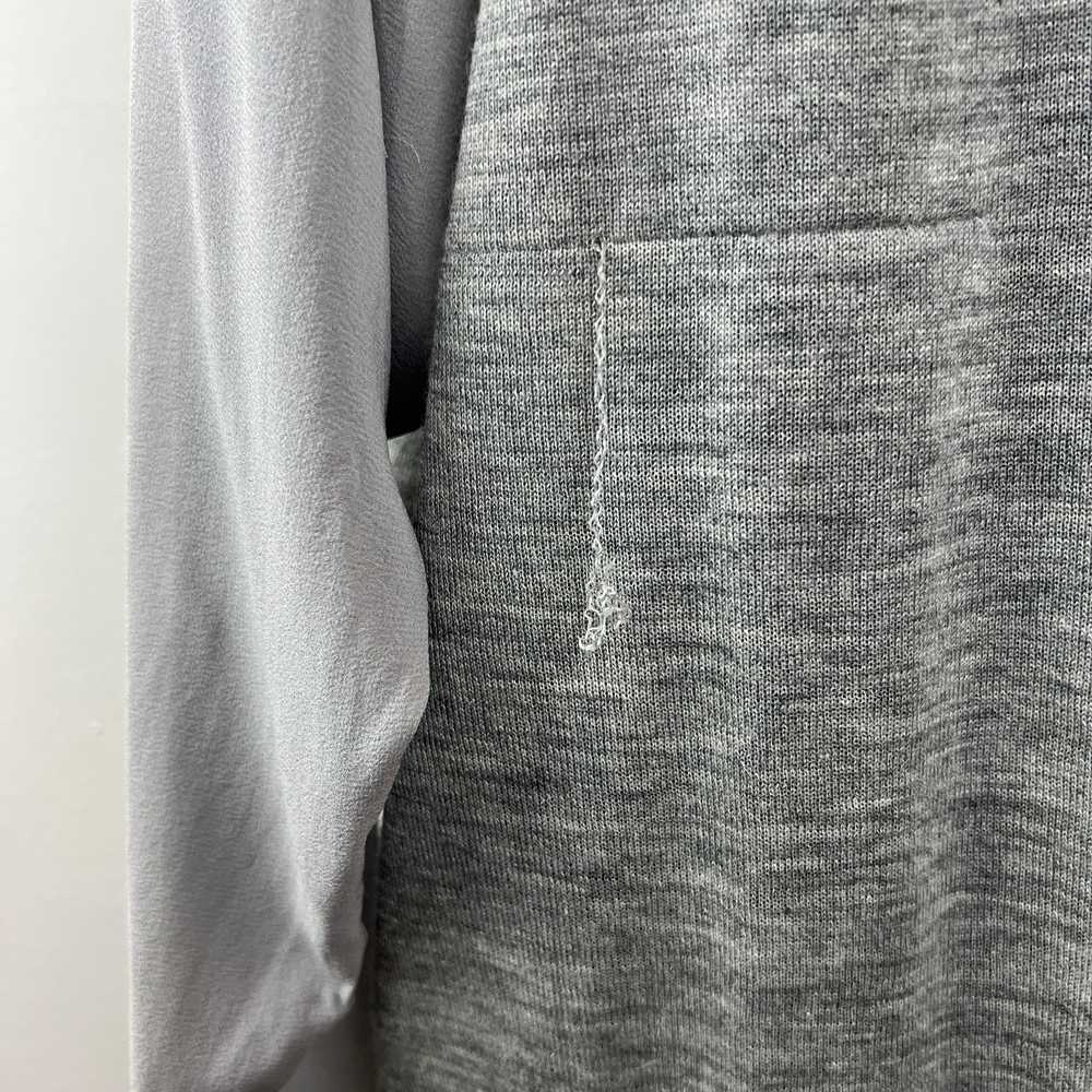 VINCE Light Gray Heather Cashmere Tunic Top with … - image 7