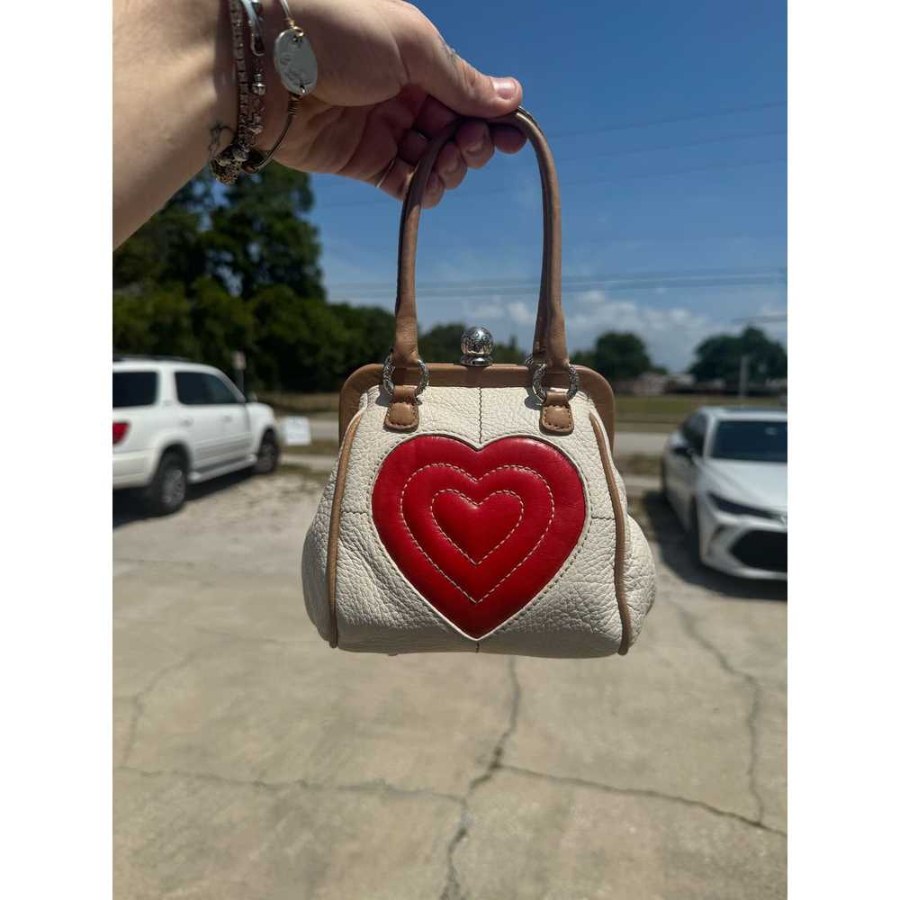 Brighton Brighton Mini Heart Leather Kisslock Cro… - image 6