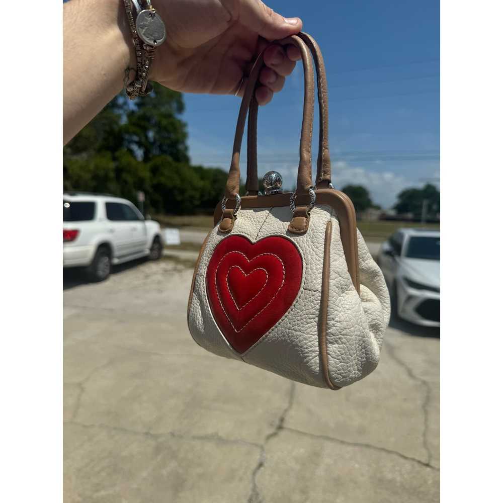 Brighton Brighton Mini Heart Leather Kisslock Cro… - image 8