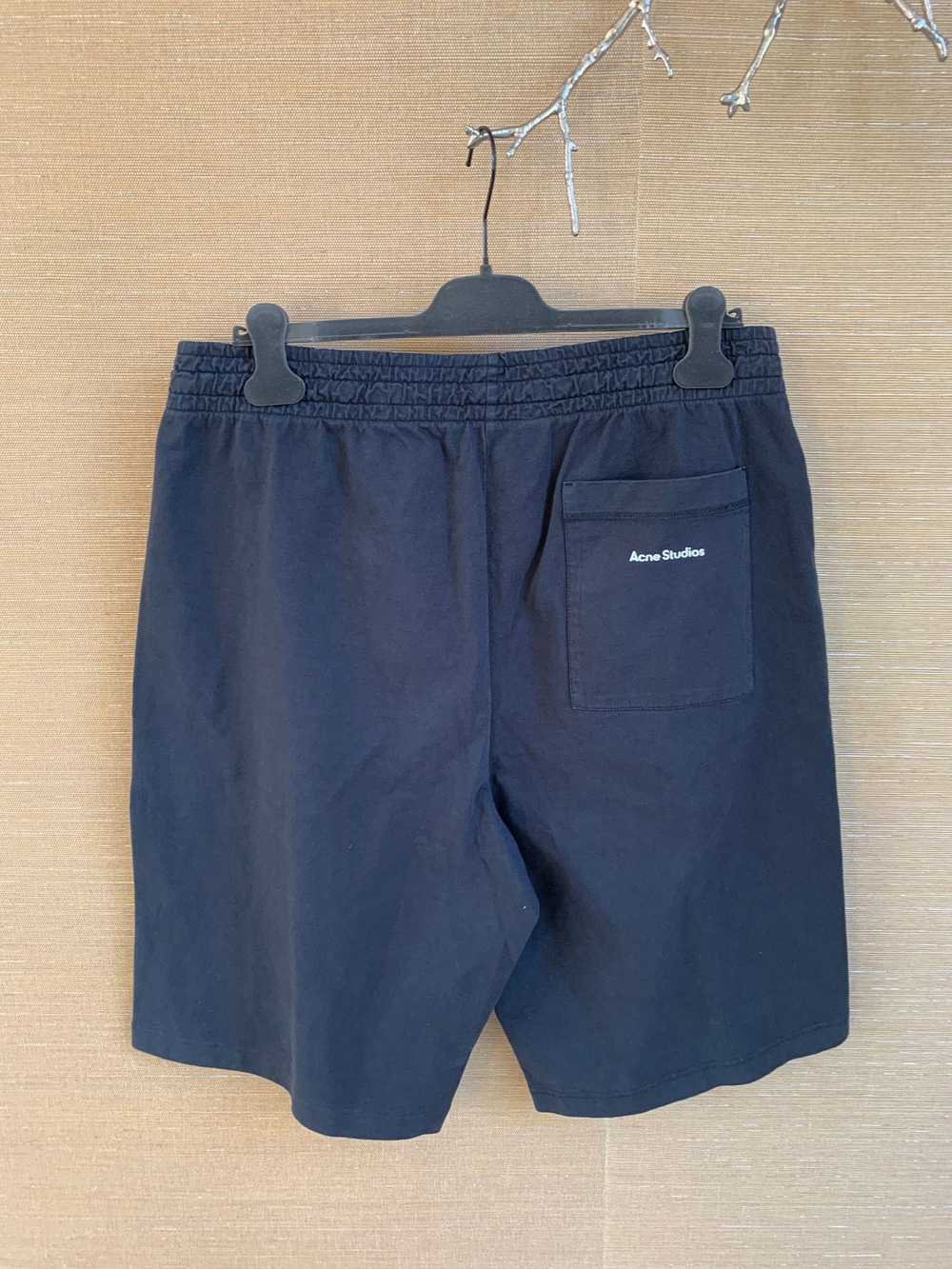 Acne Studios Logo Sweat Shorts in Black - image 1