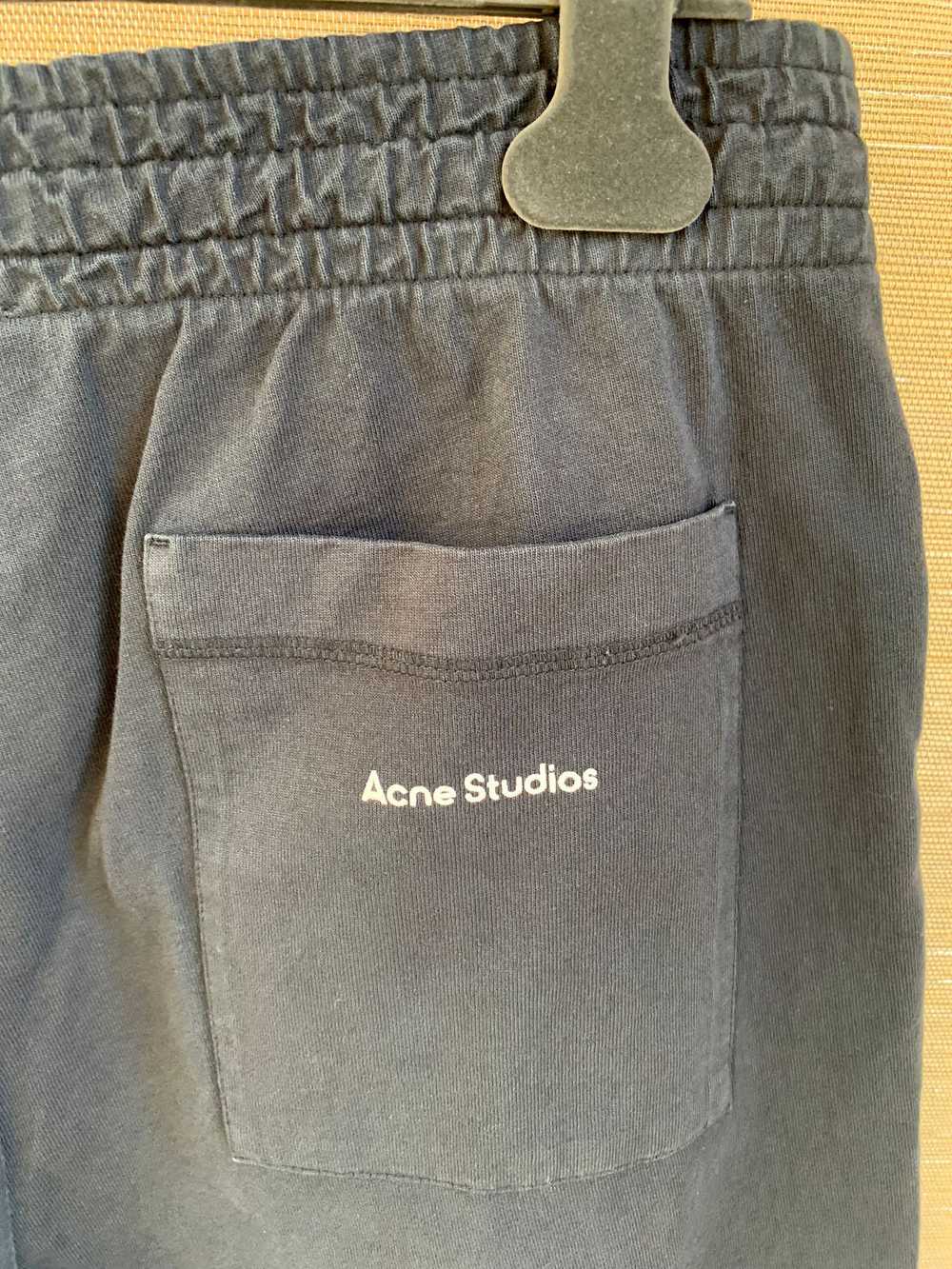 Acne Studios Logo Sweat Shorts in Black - image 3