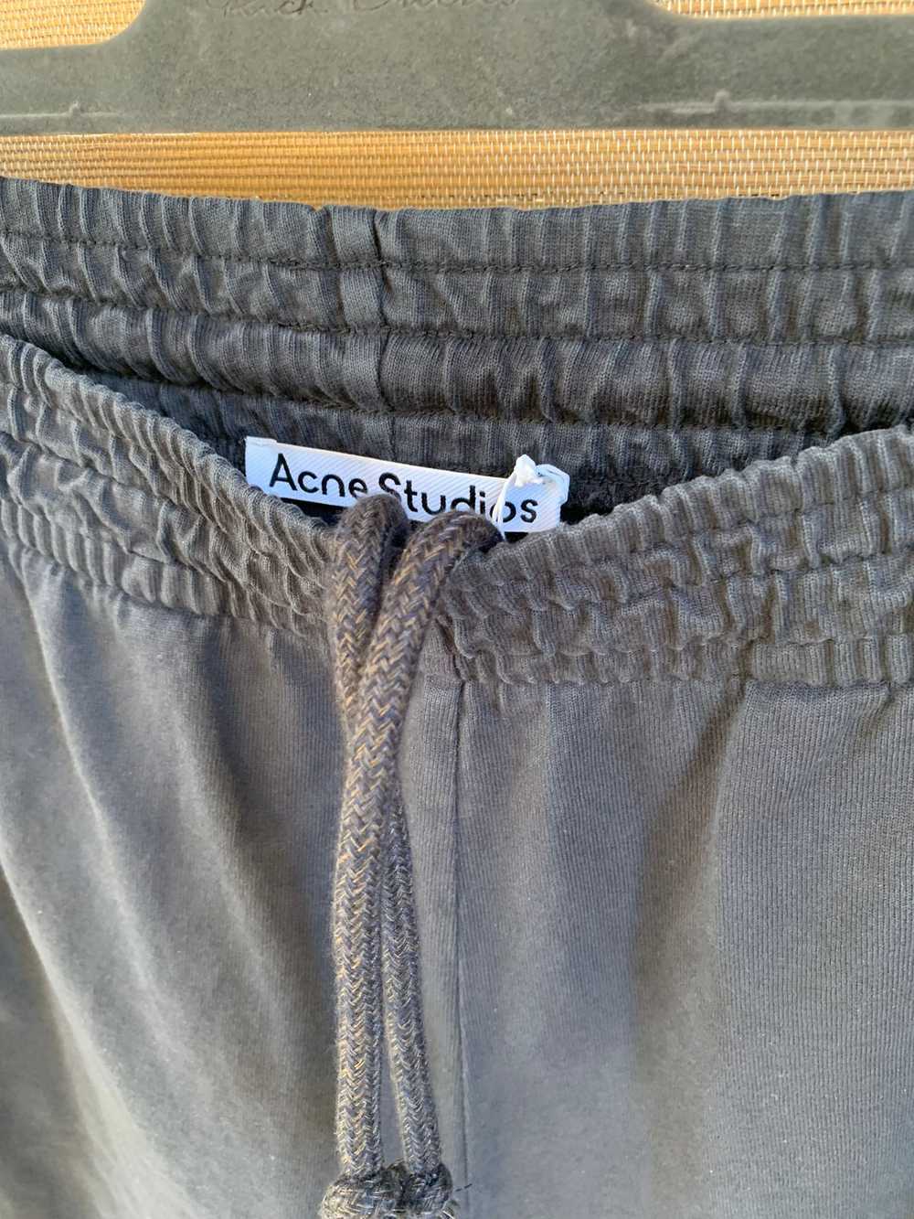 Acne Studios Logo Sweat Shorts in Black - image 4