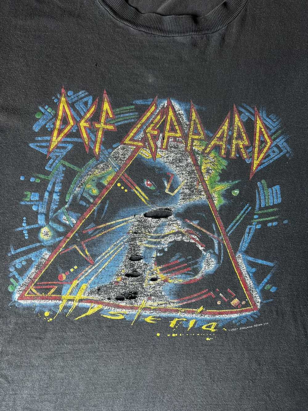 Band Tees × Streetwear × Vintage 1987 Def Leppard… - image 4