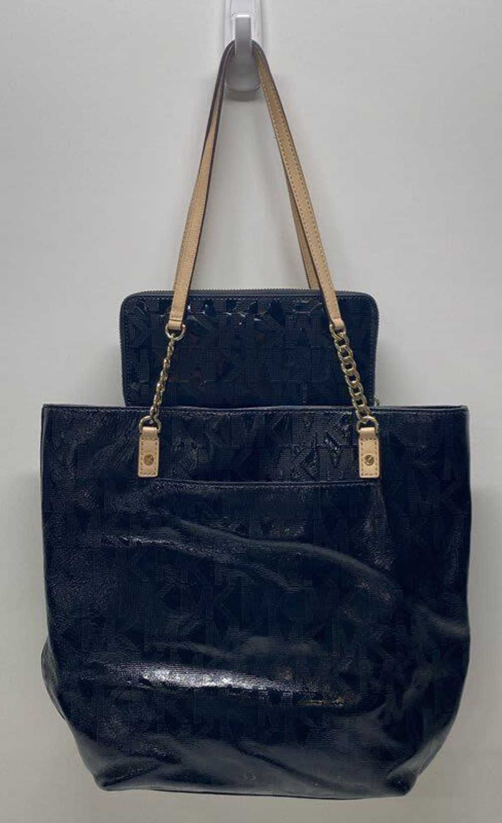 Michael Kors Patent Monogram Signature Tote And W… - image 2