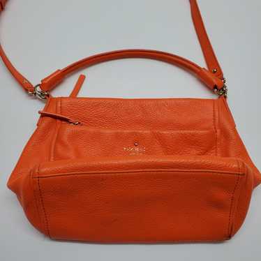 kate spade new york Kate Spade Orange Leather Sho… - image 1