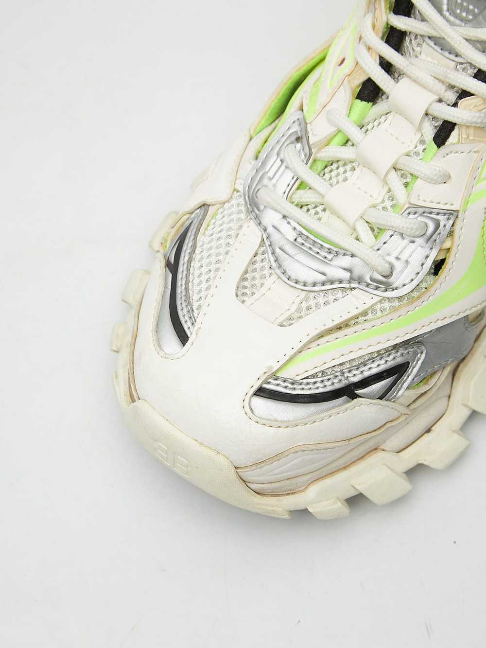 Balenciaga White and Neon Green Track 2 Sneakersss - image 4