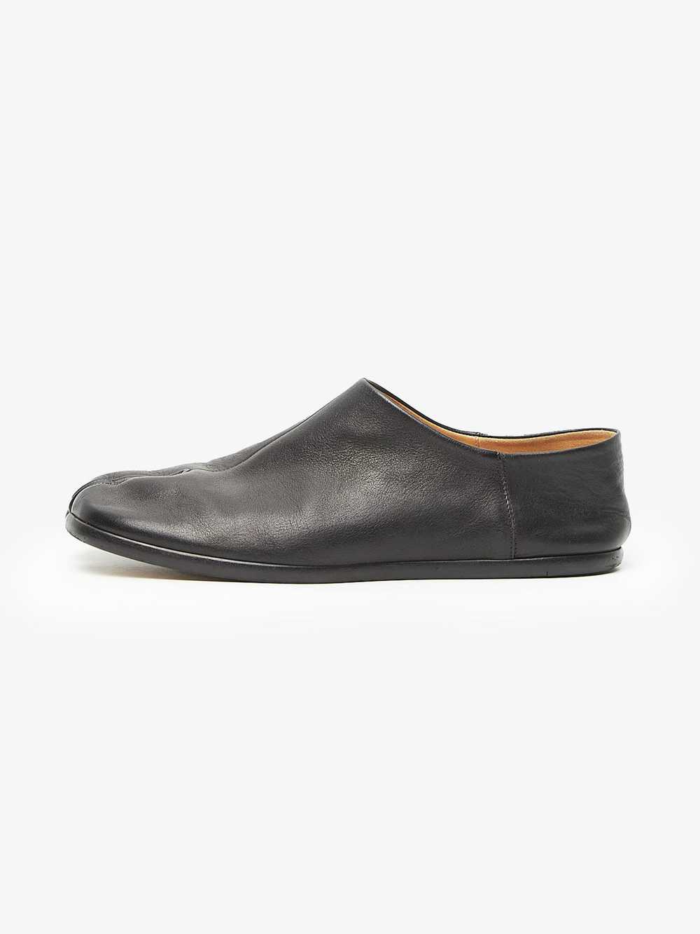 Maison Margiela Black Leather Tabi Mules - image 1