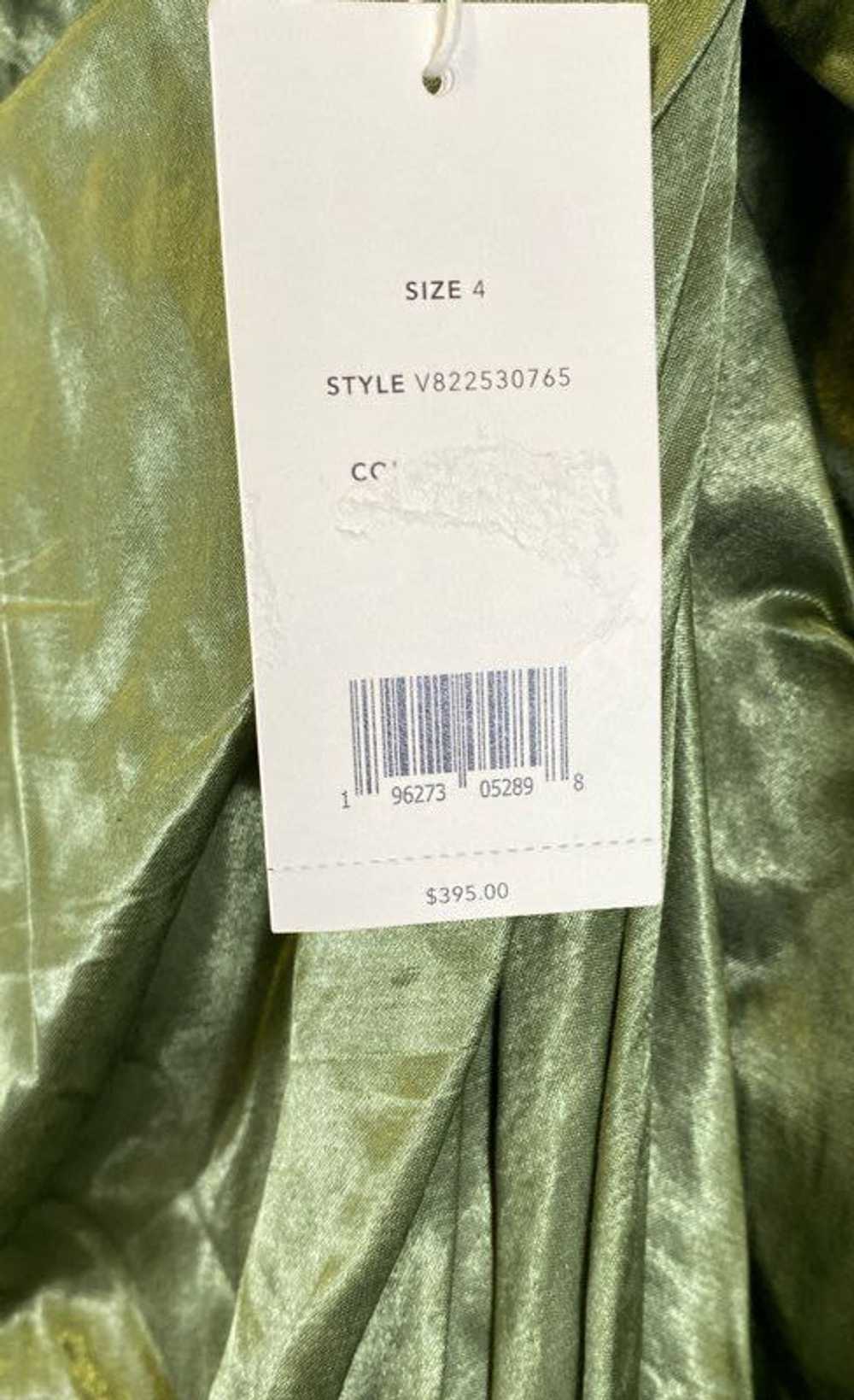 NWT Vince Womens Metallic Green Satin Twist Front… - image 4