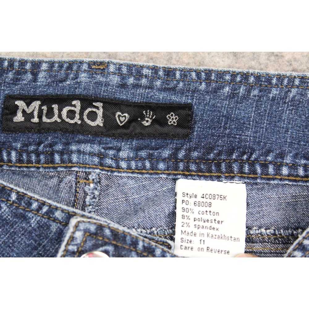 Vintage Mudd Jeans Juniors Size 11 Denim Blue But… - image 3