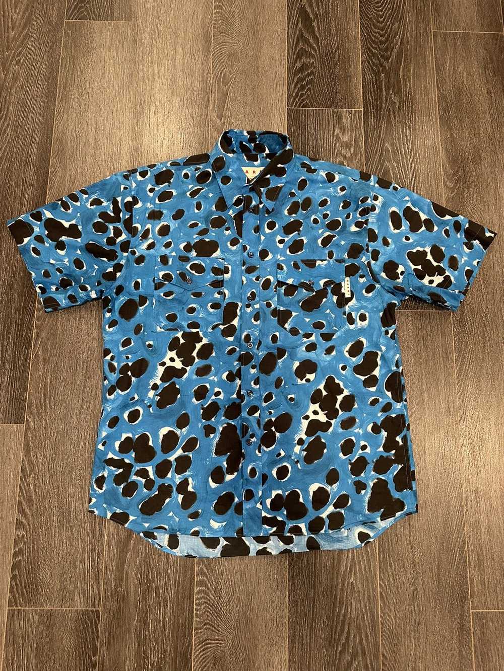 Marni Marni abstract-print cotton shirt size 50 /M - image 1