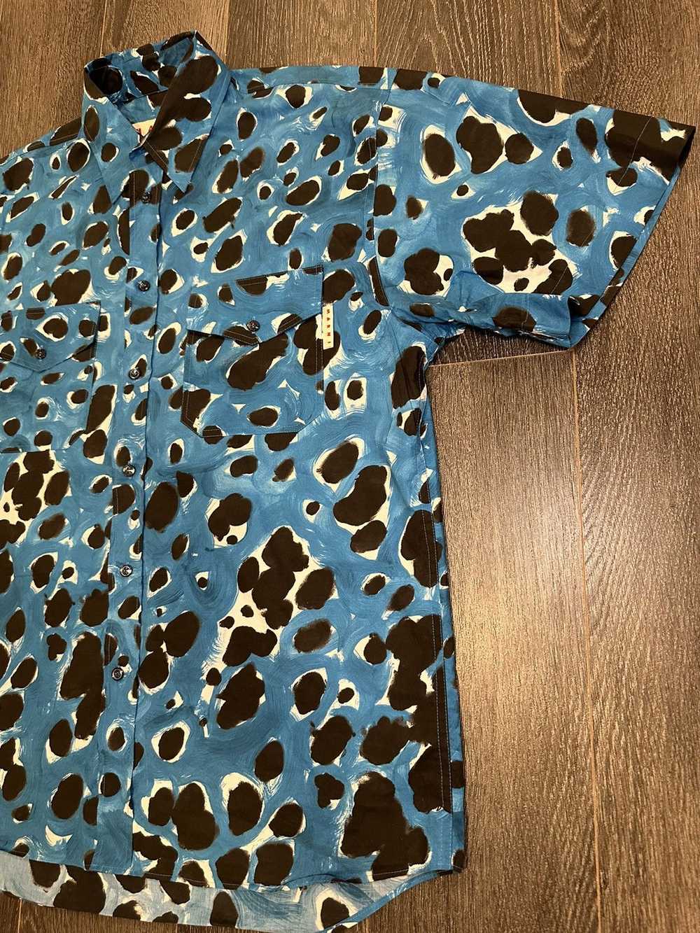 Marni Marni abstract-print cotton shirt size 50 /M - image 3