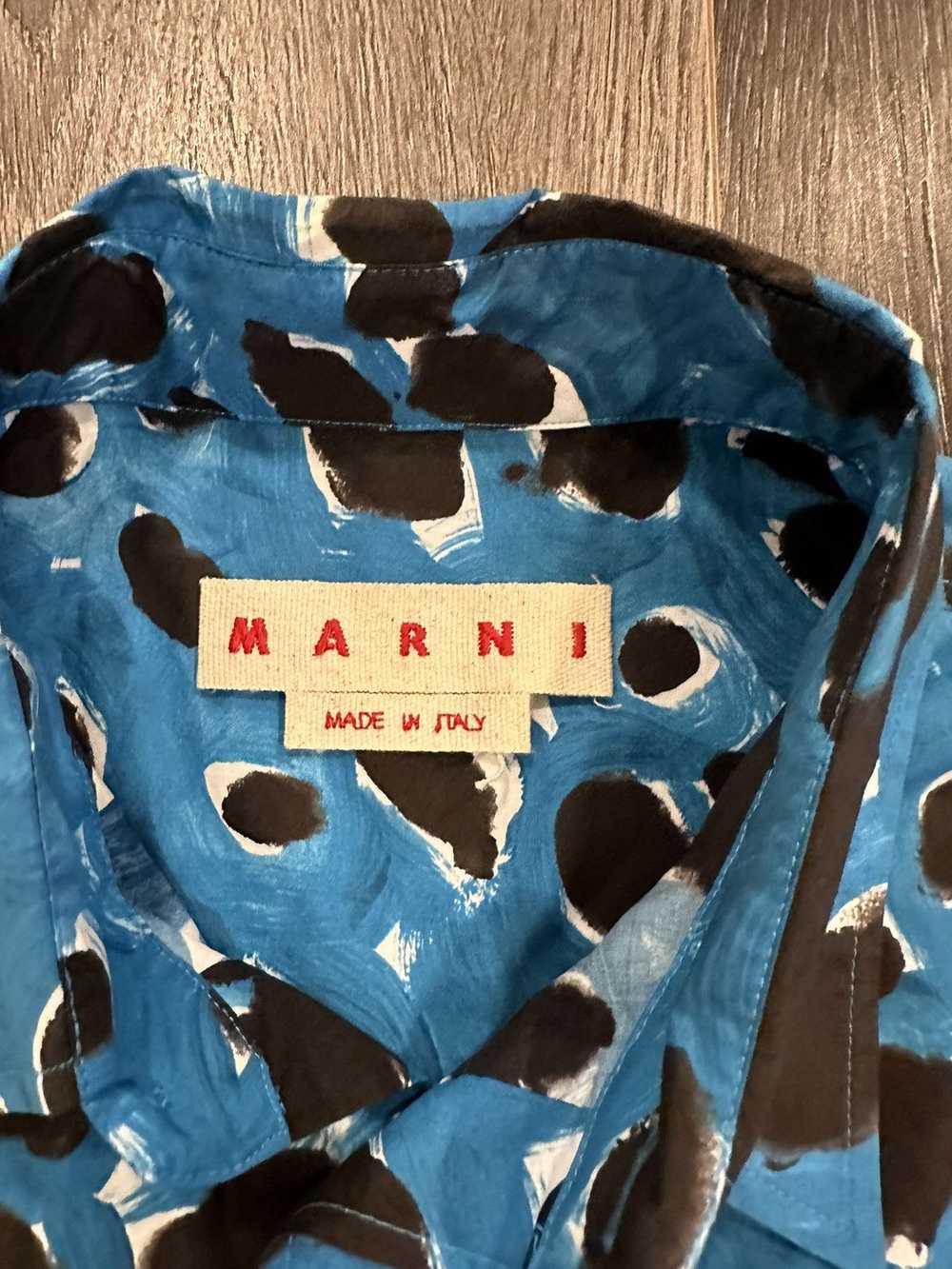 Marni Marni abstract-print cotton shirt size 50 /M - image 5