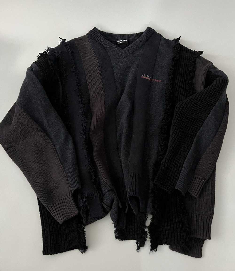 Balenciaga Balenciaga Balenciaga Cut Up Sweater - image 5