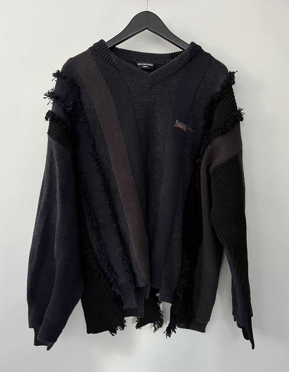 Balenciaga Balenciaga Balenciaga Cut Up Sweater - image 6