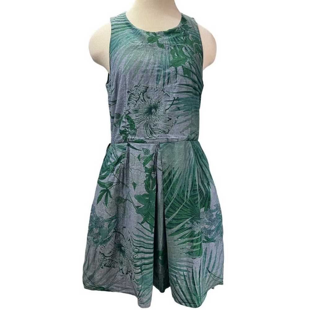 Gap Retro Style Gap Dress Size 8 Sleeveless Botan… - image 1