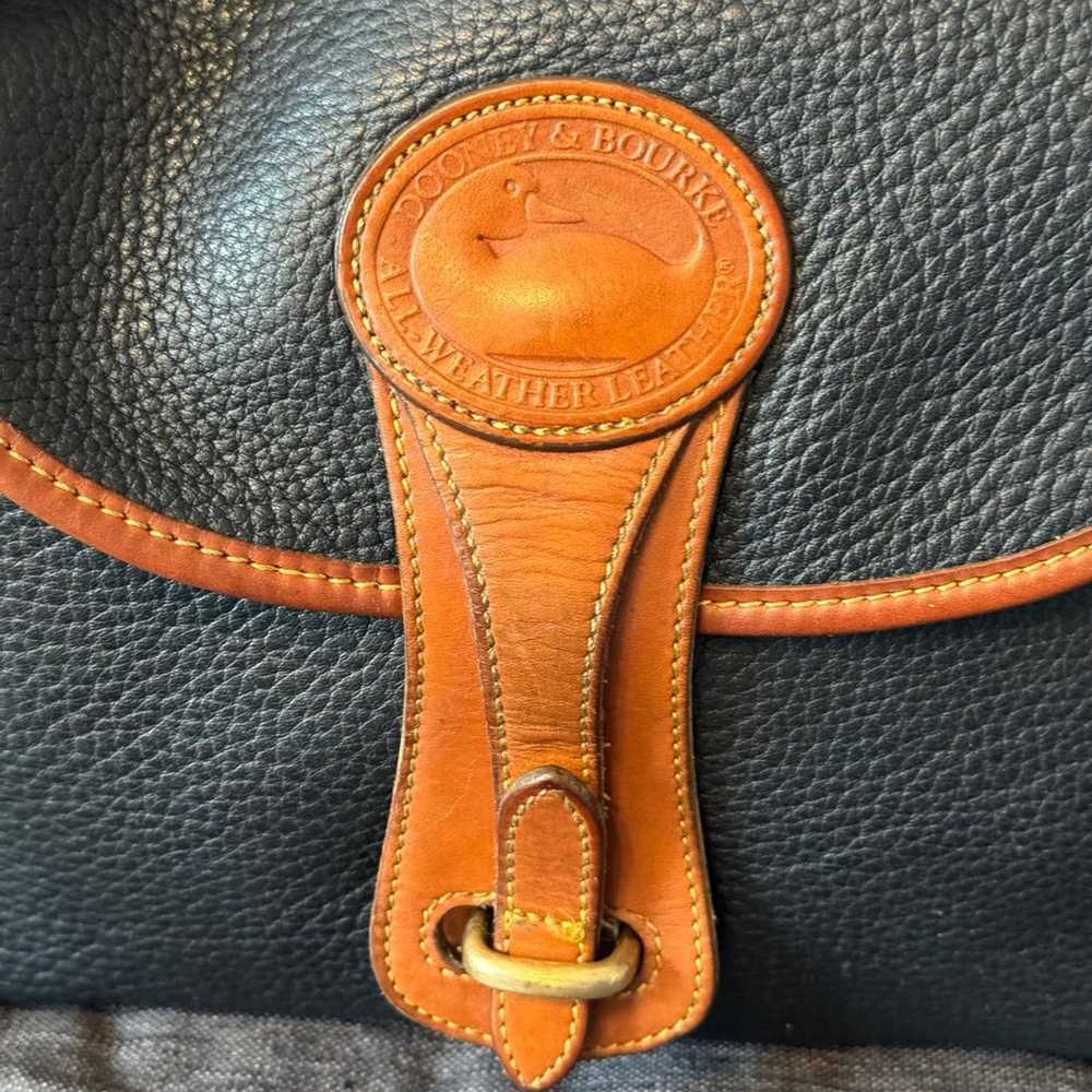 Dooney & Bourke VTG Dooney & Bourke Essex Blue ha… - image 2