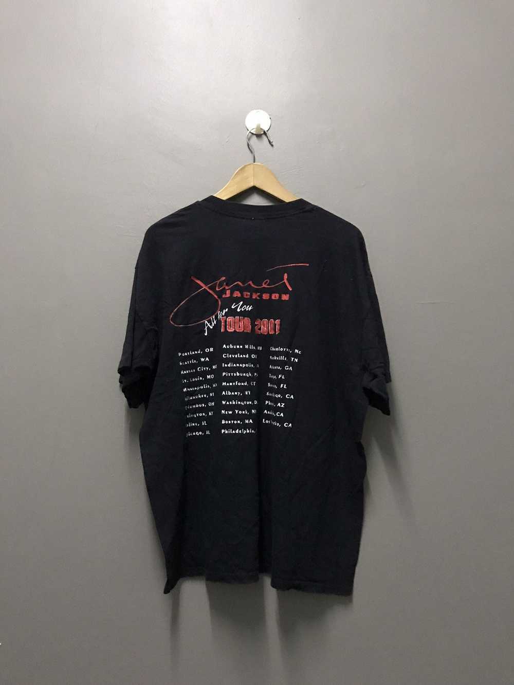 Rap Tees × Vintage VTG JANET JACKSON TOUR 2001 AL… - image 2