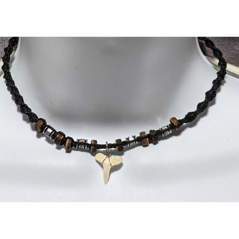 Other Beaded Baby Shark Tooth Necklace - image 1