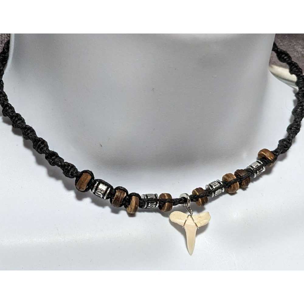 Other Beaded Baby Shark Tooth Necklace - image 2