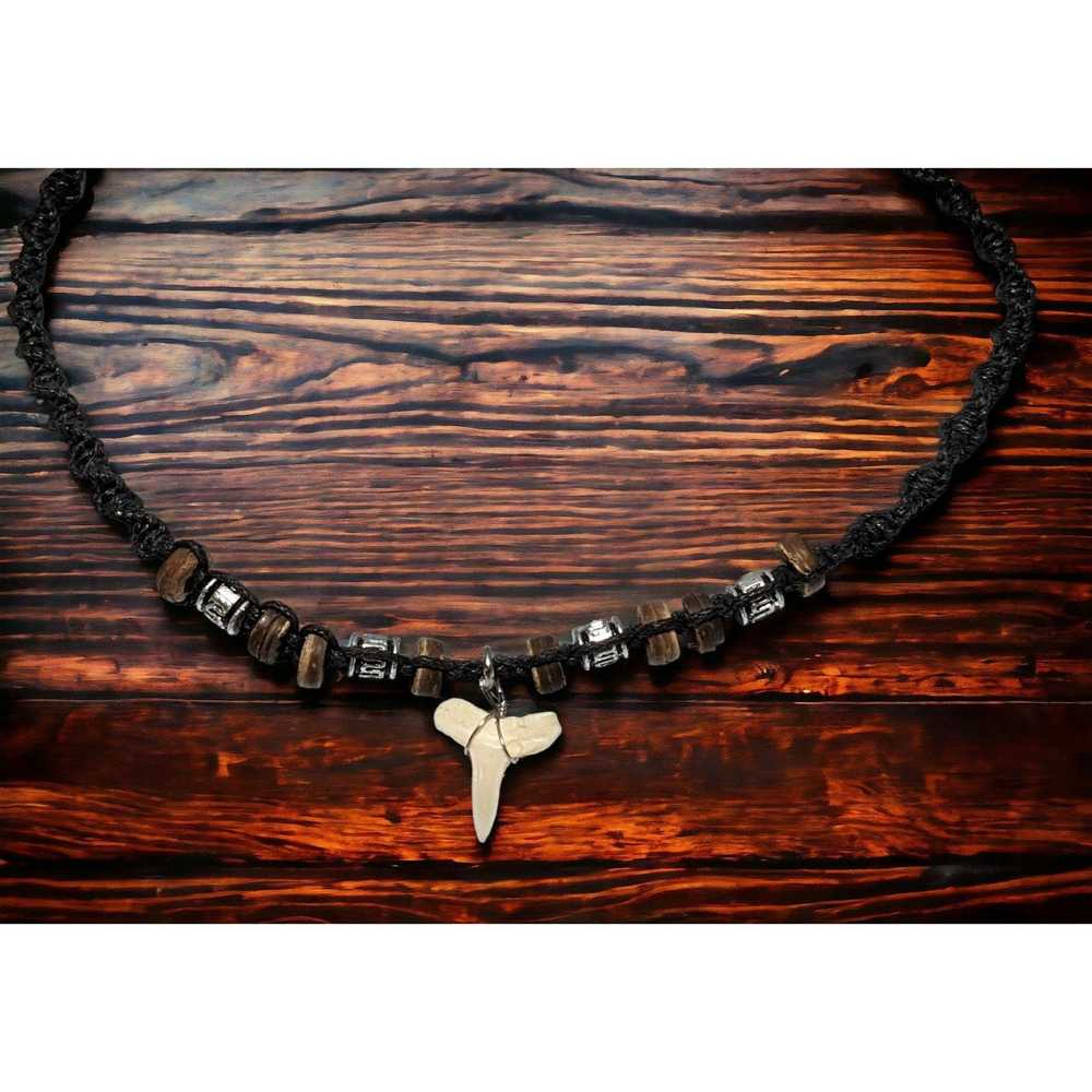 Other Beaded Baby Shark Tooth Necklace - image 3