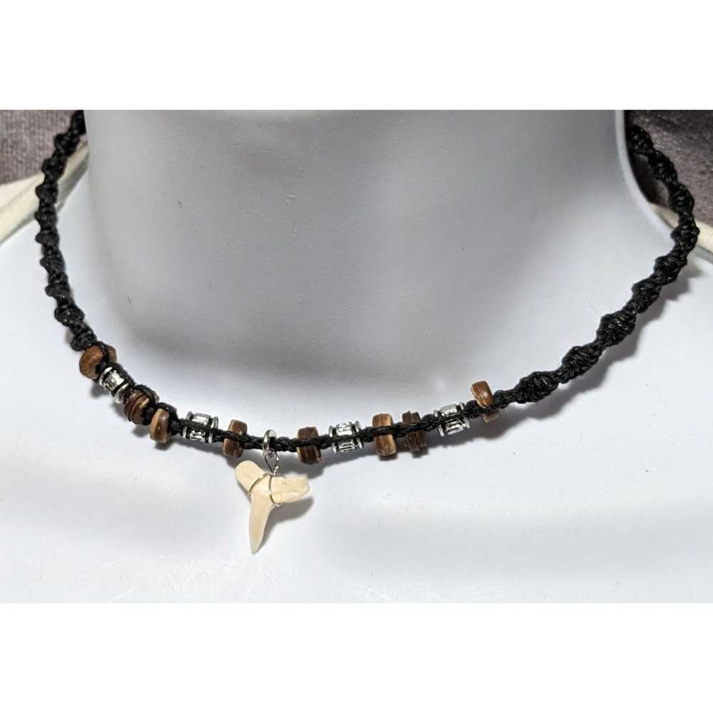 Other Beaded Baby Shark Tooth Necklace - image 4