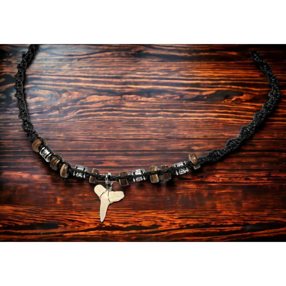 Other Beaded Baby Shark Tooth Necklace - image 6