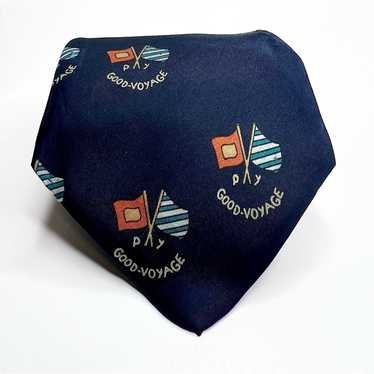 Dior Christian Dior Silk Good-Voyage Print Tie in… - image 1