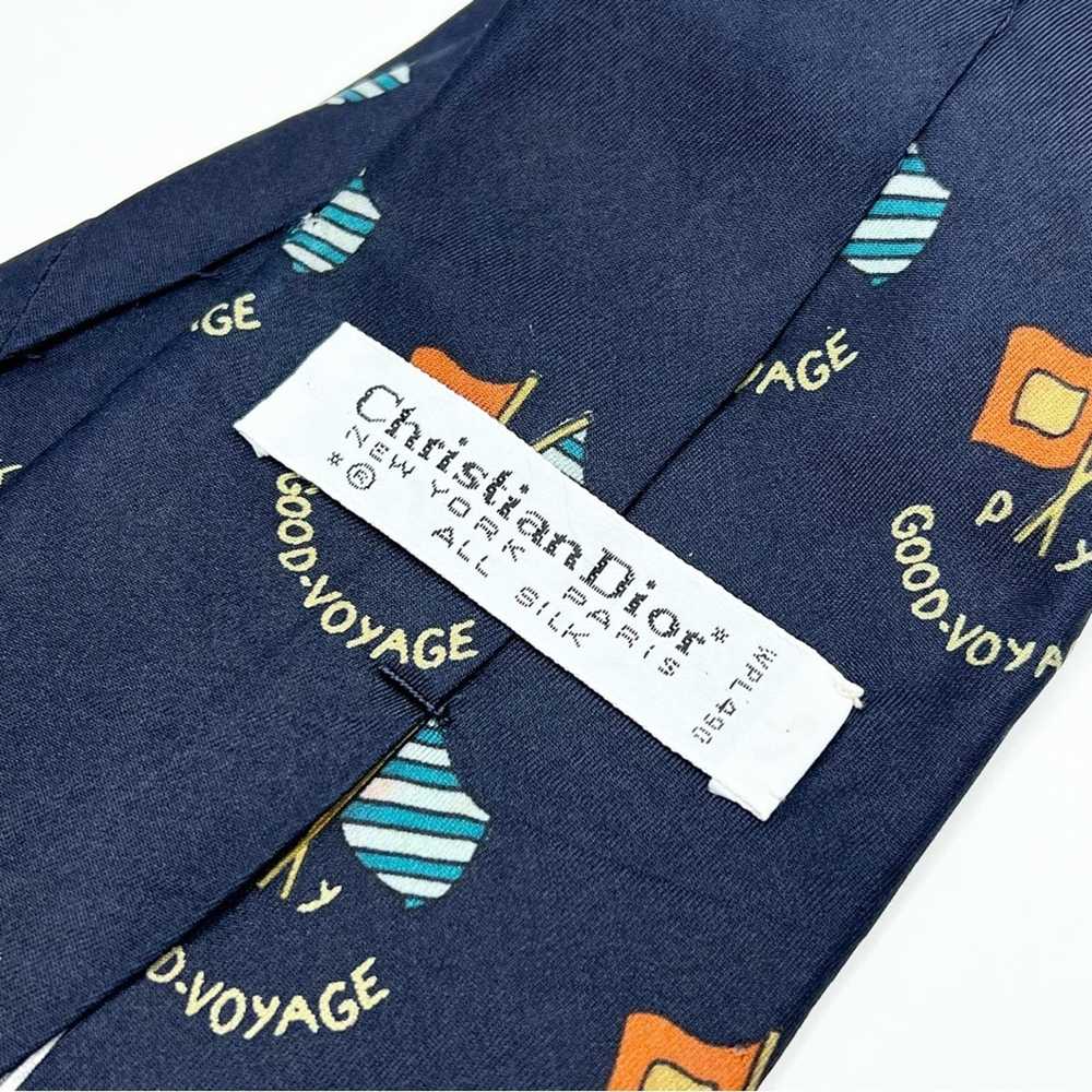 Dior Christian Dior Silk Good-Voyage Print Tie in… - image 3