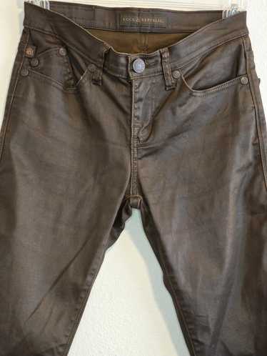 Designer Rock and Republic Brown Leather Pants